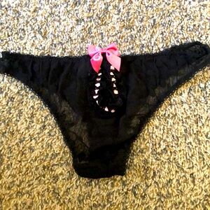 Victoria’s Secret Sheer Lace and Pokadot Peek-a-boo panties